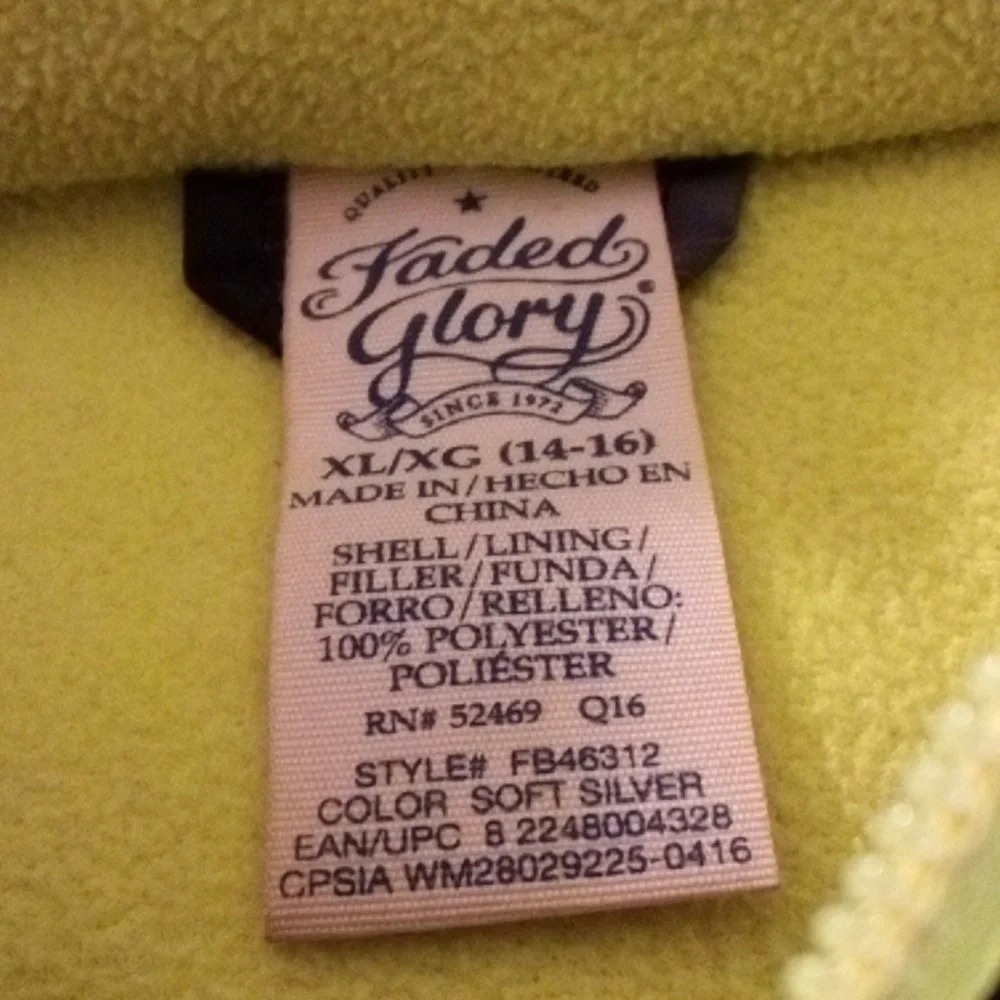 FADED GLORY BOYS SIZE 14-16 CAMO COAT